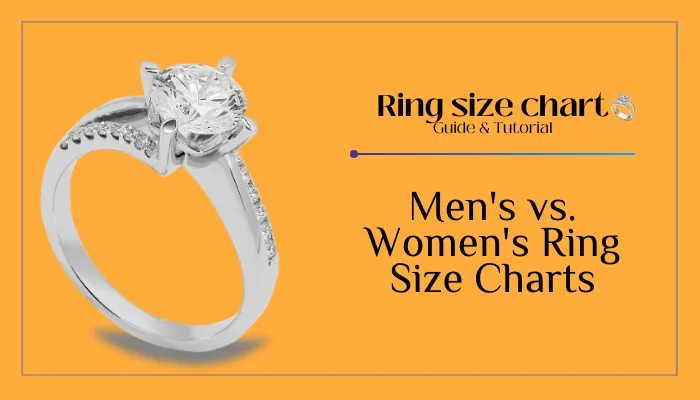 Men's vs. Women's Ring Size Charts