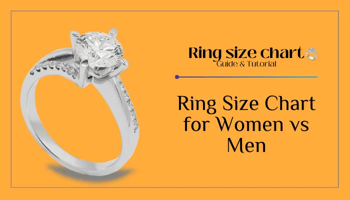 Ring Size Chart for Women vs Men